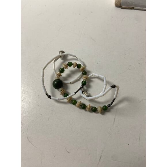 Jasper & Shell Choker Necklace - Boho Y2K Style - Picture 5 of 5